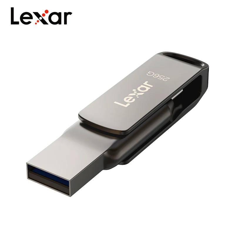 محرك فلاش USB3.2 Type-C من Lexar USB للهاتف والكمبيوتر محرك أقراص D400 الأصلي 256 جيجابايت 128 جيجابايت 64 جيجابايت 32 جيجابايت حتى 130 ميجا بايت/ثانية بندريف