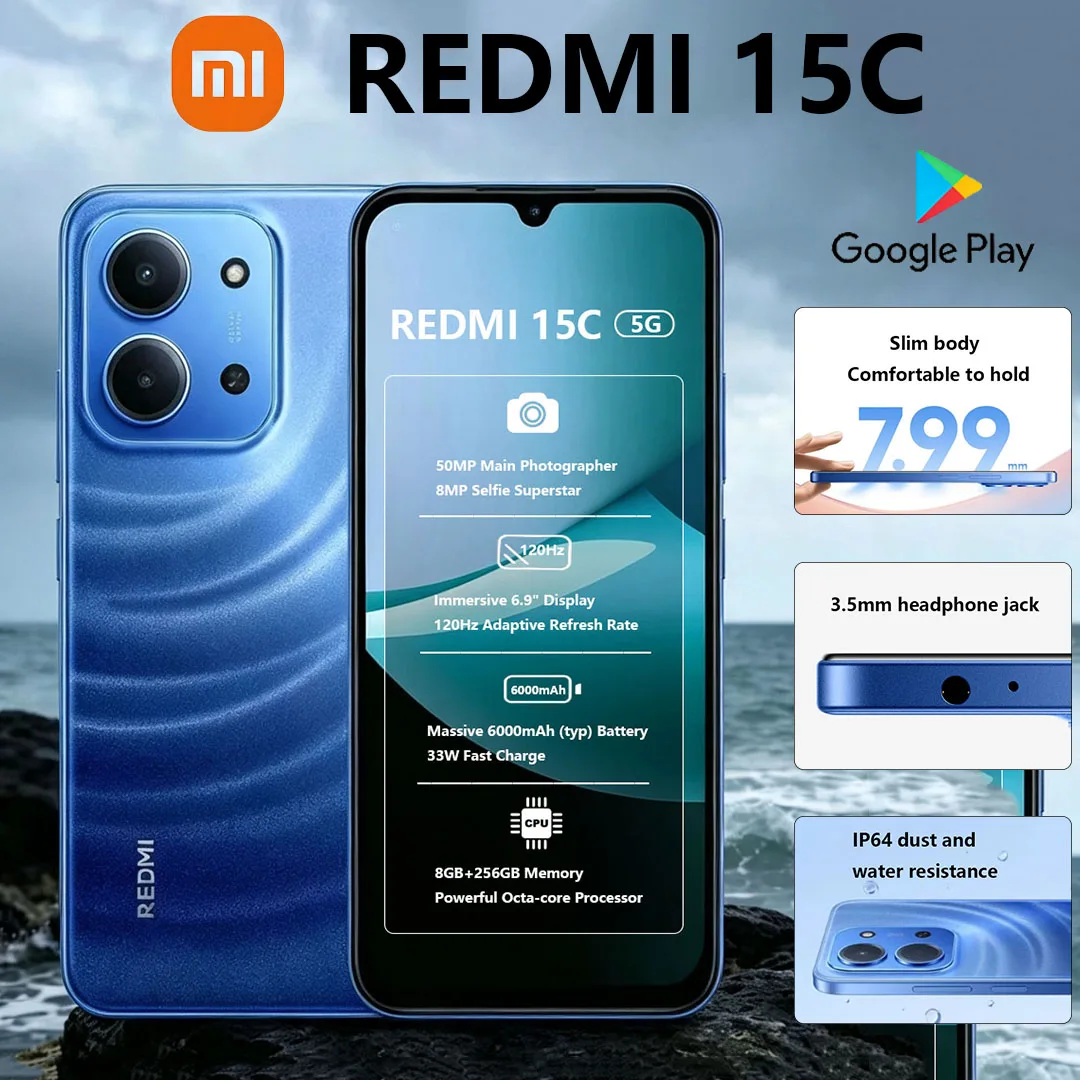 New Xiaomi Redmi 15C Smartphone Global Version 6.9
