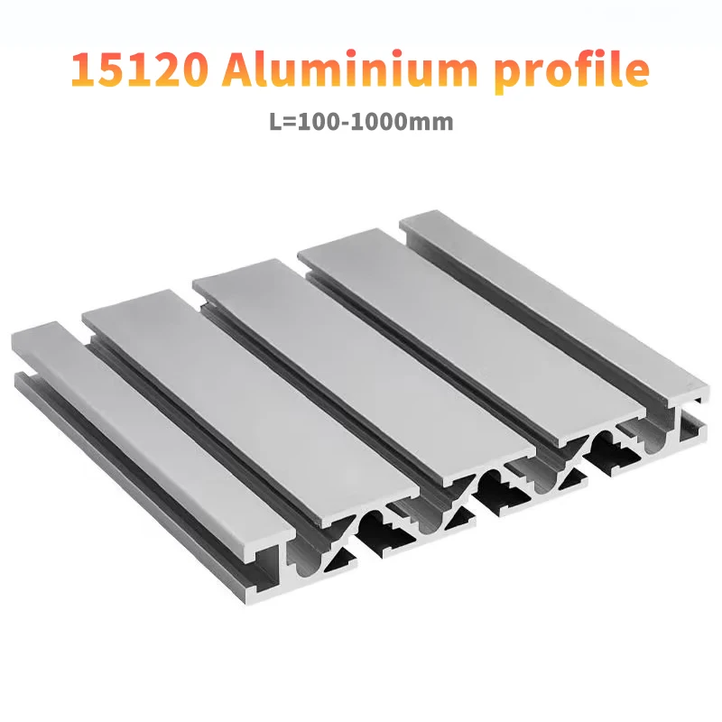 15120 Aluminum Profile 15120 Extrusion 100 300mm 500mm 1000mm Length Anodized Linear Rail 15x120mm For CNC Parts DIY 3D Printer