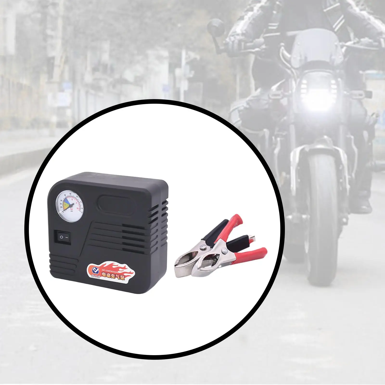 

Air Pump 12V Cycling Accessories Portable Air Compressor Motorcycle Tire Inflator for Bicycle Ball Bikes Motor Motorbike