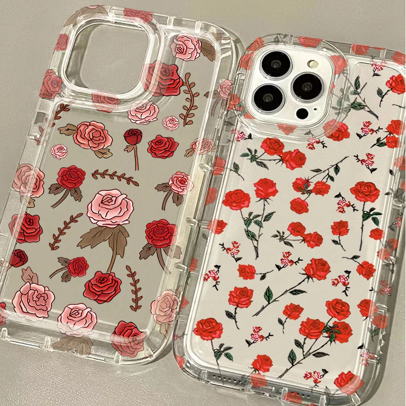 Full Screen Cherry Strawberry Case For Samsung Galaxy A15 A05S A05 A14 A55 A24 A13 A23 A73 A12 A22 A32 A52 A52S A72 A31 A51 A71