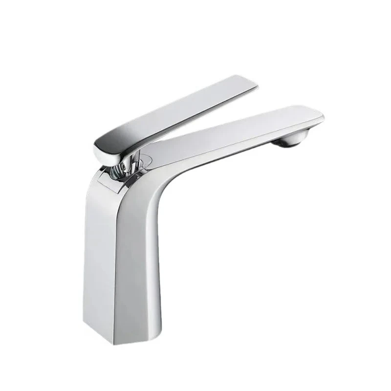 

All - Copper Bathroom Washbasin with Efficient Single Hole Single Handle Faucet for Hot and Cold Water