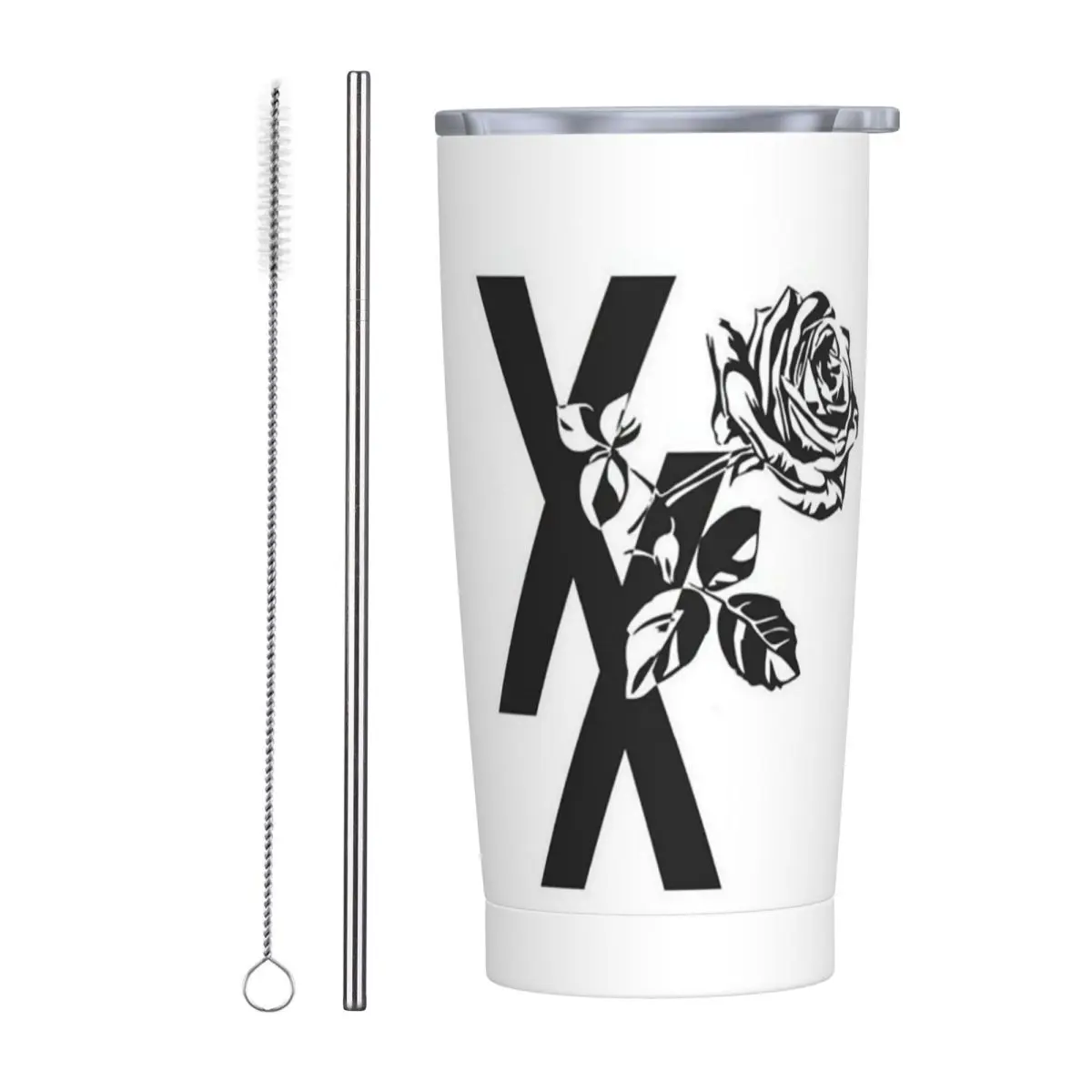 Lost Americana MGK Stainless Steel Tumbler Vacuum Insulated Mug Thermal Cold Cups Straws With Lid 20oz