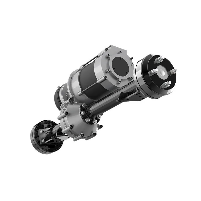 Low noise 3000W-7500W quiet electric vehicle rear axle permanent magnet synchronous drum brake electric drive axle