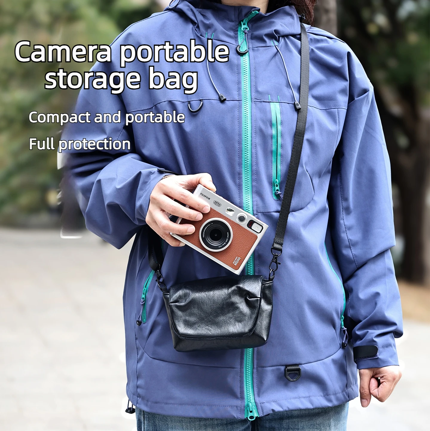 Camera Bag Suitable For Fuji X-Half X100V X100VI Panasonic LX10 Ricoh GR2 GR3X GR4 Sony ZV1 RX100 M6 M7 Retro Style Camera Bag