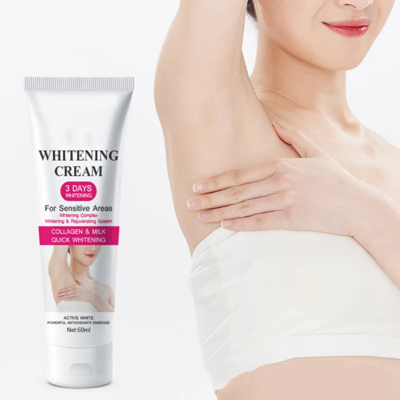 Instant Body Whitening Cream Intimate Areas Underarm Knee Buttocks Private Bleach Improve Dull Nourish Brighten Skin Care