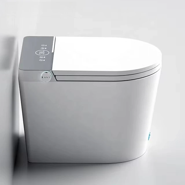 New Trend Simplicity Sanitary Ware Small Bathroom Automatic Toilets Bowl Floor Mounted Intelligent Toilet