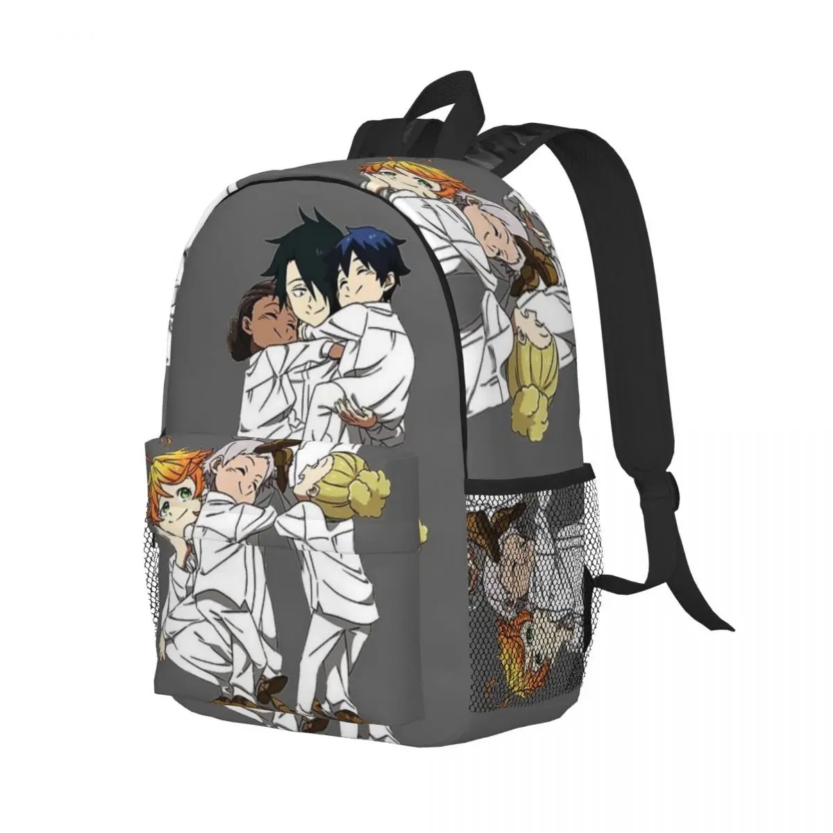 The Promised Neverland per ragazze e ragazzi Zaino per studenti di grande capacità Zaino leggero e impermeabile da 15 pollici