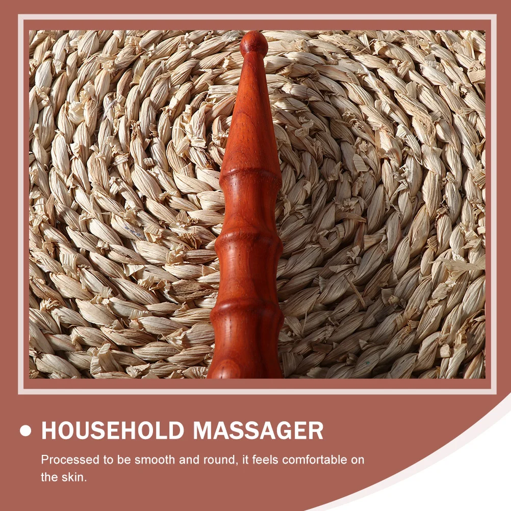 

Natural Sandalwood Massage Rod for Body Acupoint Relief Neck Shoulder Foot Face Legs Arms Back Portable Manual Massager Tool