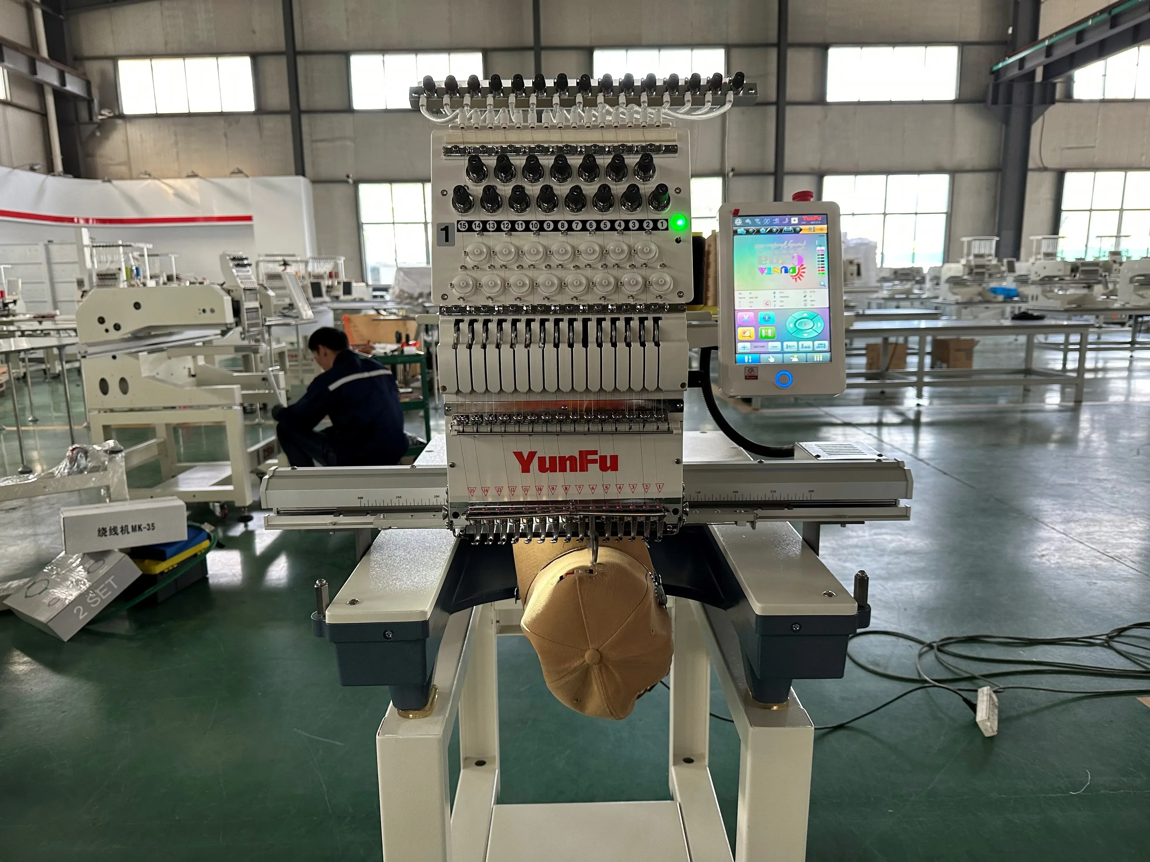 YunFu MT-1201 350*500 Mm New Style T-shirt Embroidery Machine 3d Embroidery Machine Portable Home Embroidery Machine