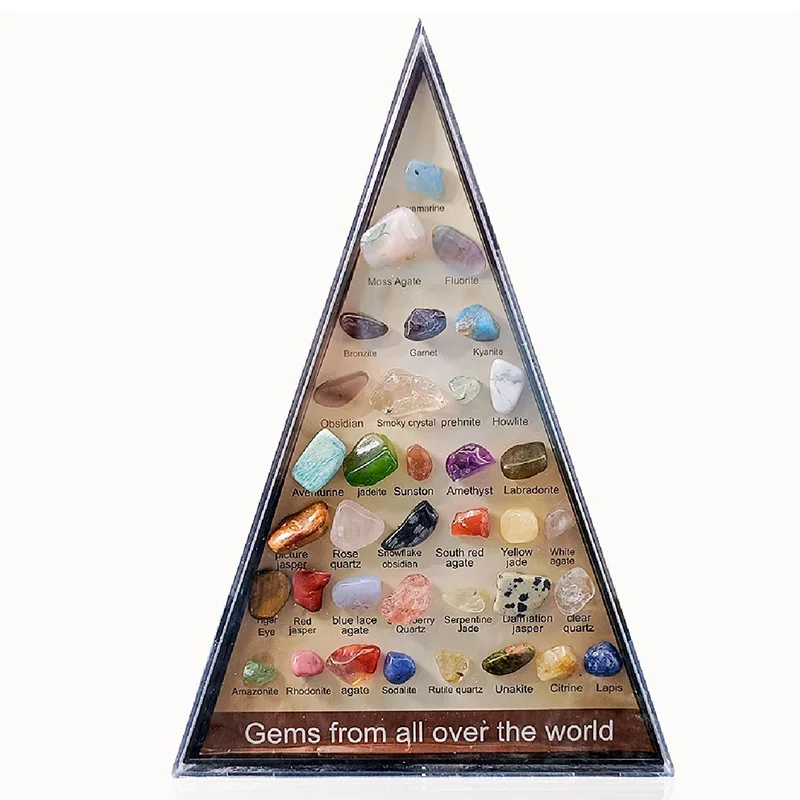 أحجار كريمة عقيق كريستال طبيعية ، 36 عينة خام ، مجموعة ثلاثية ، صخور معدنية ، تلميع ، مواد تعليمية جيولوجية