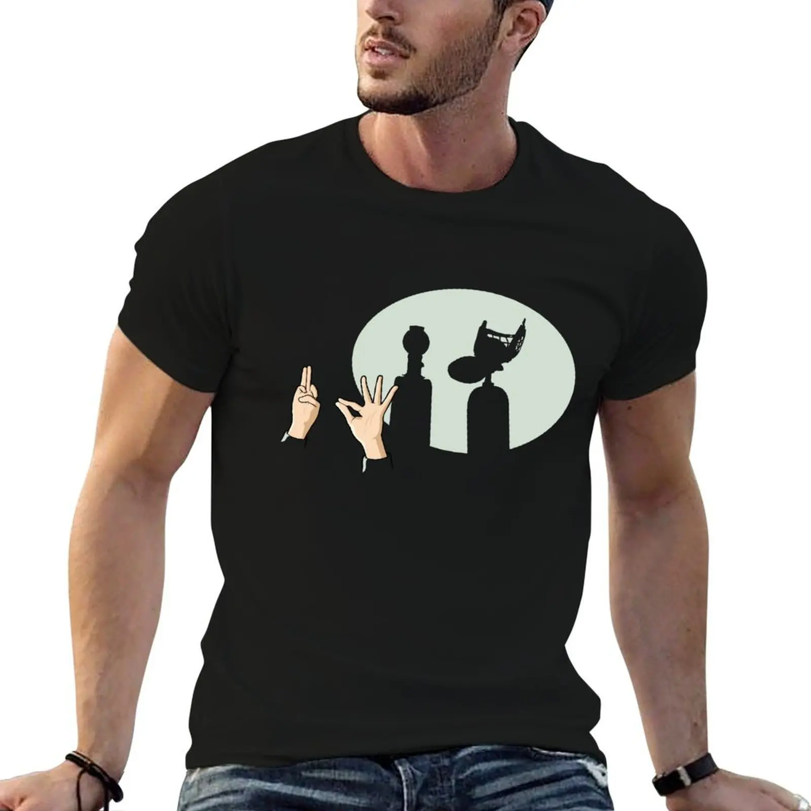 Mystery Silhouette Theater 3000 T-Shirt cotton t shirts man 100% t shirt man cotton T-Shirt