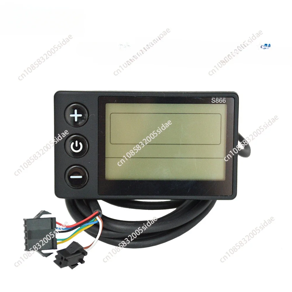 24V 36V 48V 60V S866 Controller Panel Dashboard Waterproof 6PIN Electric Bike LCD Display for Electric E-Bike Scooter