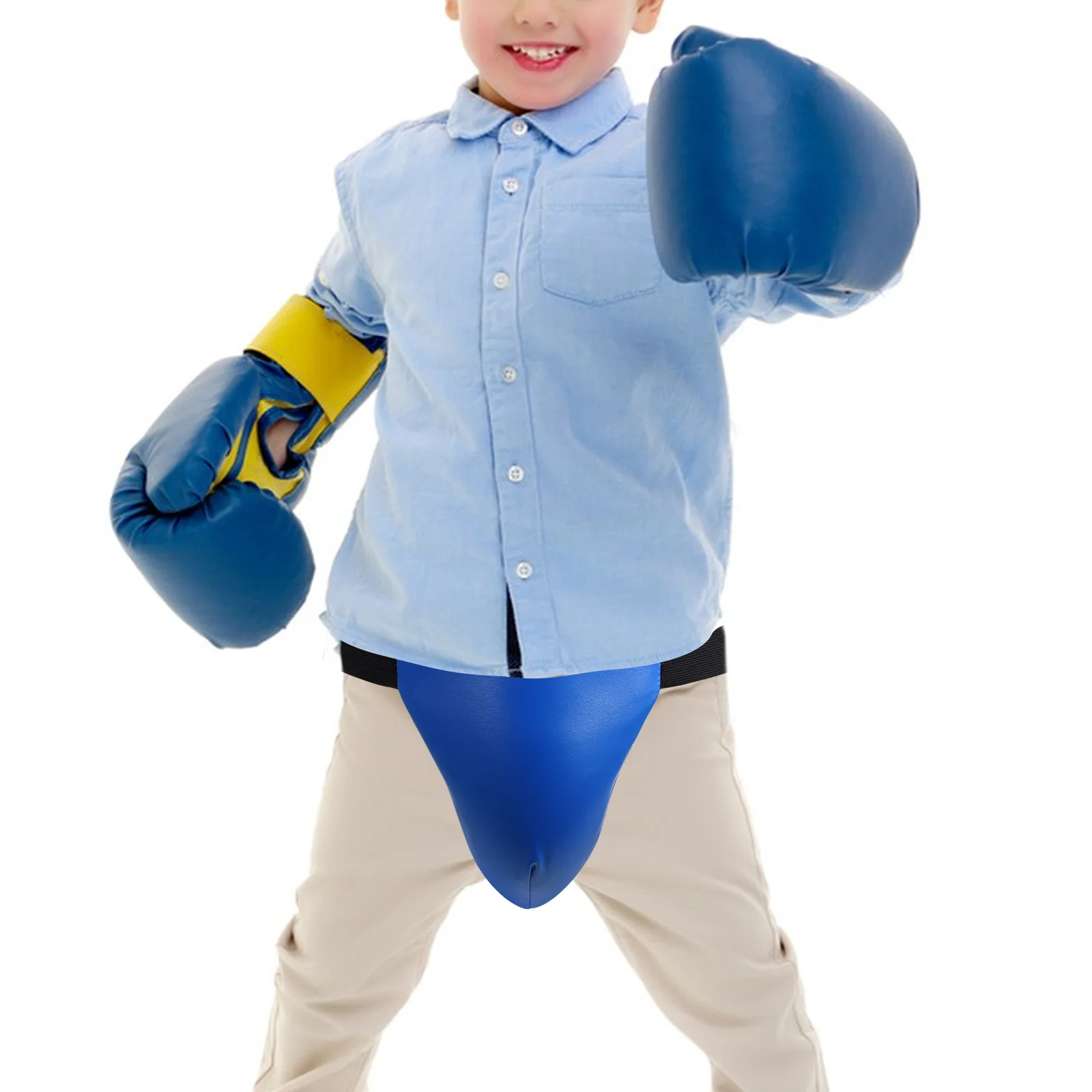 Esponja abs pu para proteção de virilha, durável, ajuste confortável, respirável para boxe, acessórios de treinamento fitness