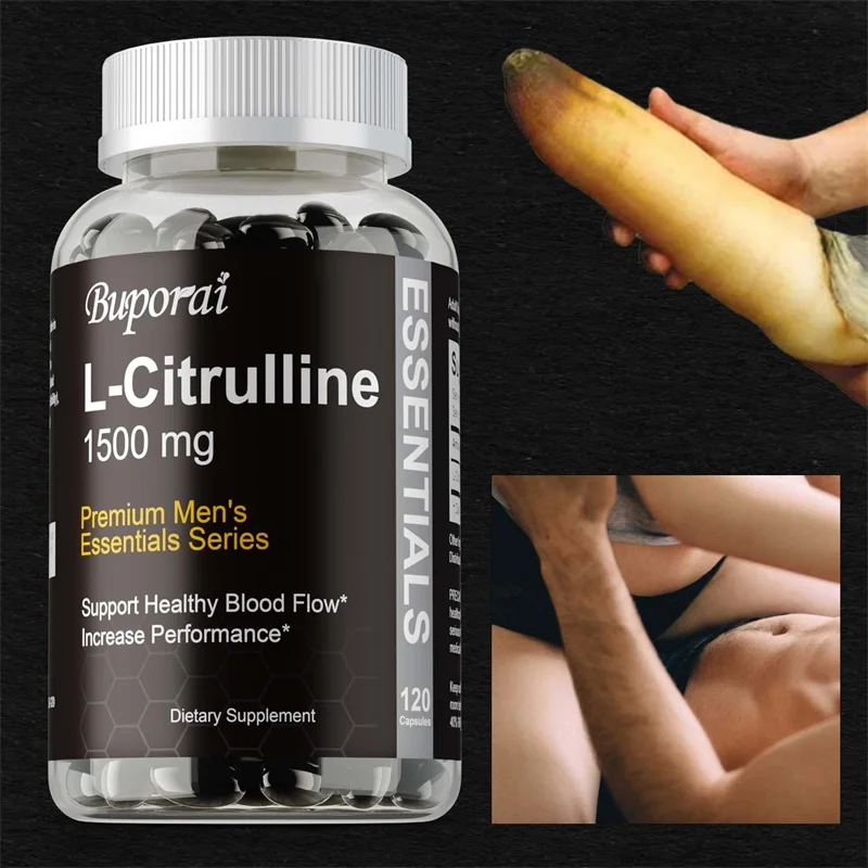 مكمل L-citrulline 1500 Mg - بناء العضلات الصحي، الطاقة، القوة، دعم الجهاز المناعي