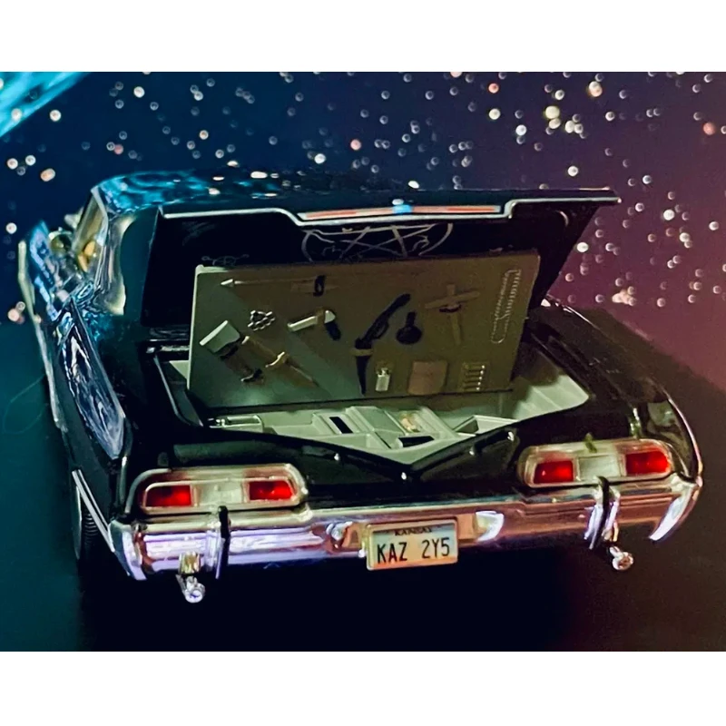 Jada Diecast Car Model 1 24 Scale 1967 Chevy Impala Ss Sport Sedan Supernatural With Dean Winchester Figure Collectible