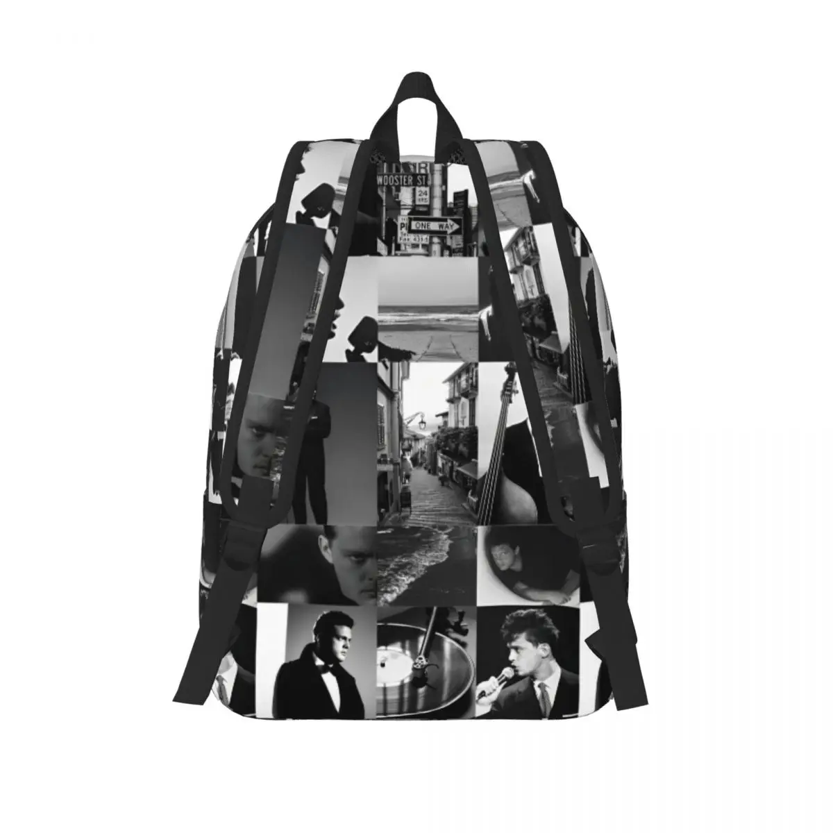 Mochila para hombre y mujer, bolso de hombro para ordenador portátil, al aire libre, Collage de negocios, Y2K Live Daypack