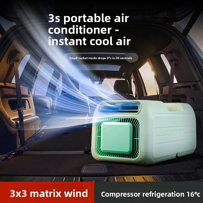 Portable Air Conditioner Mini AC Unit for Camping Tent Car RV Window No Installation Needed