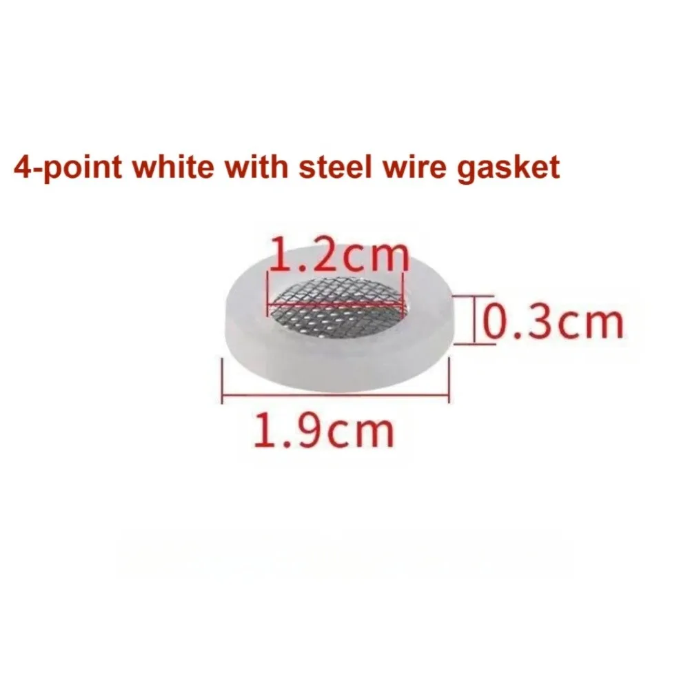 فلتر مياه صنبور شبكي من الفولاذ المقاوم للصدأ 304 متوافق مع رؤوس الدش، مادة مقاومة للتآكل، تصميم سهل التركيب