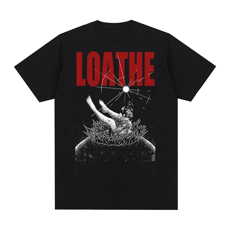 loathe Vintage T-shirt New Popular Band Black The Cold Sun Album Cotton Men T shirt New Tee Tshirt Women Tops