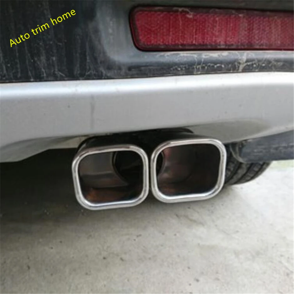 Exhaust Muffler Tip Pipes Protective Covers Trim Fit For Suzuki Sx4 s-cross 2014 - 2022 Stainless Steel Exterior Accessories