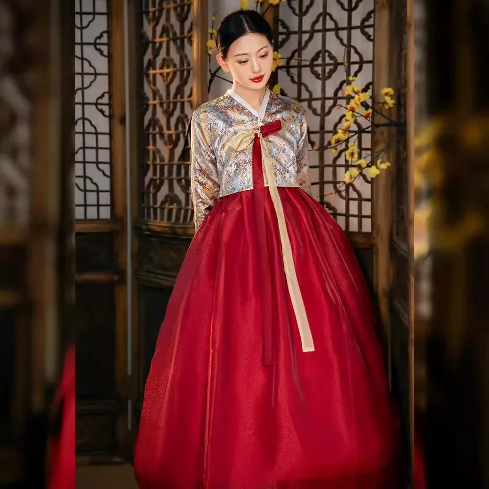 High End Genuine Korean Clothing Ethnic Women Yanji Travel Photography Dance Dress Korean Traditional Dress Hanbok yukata women