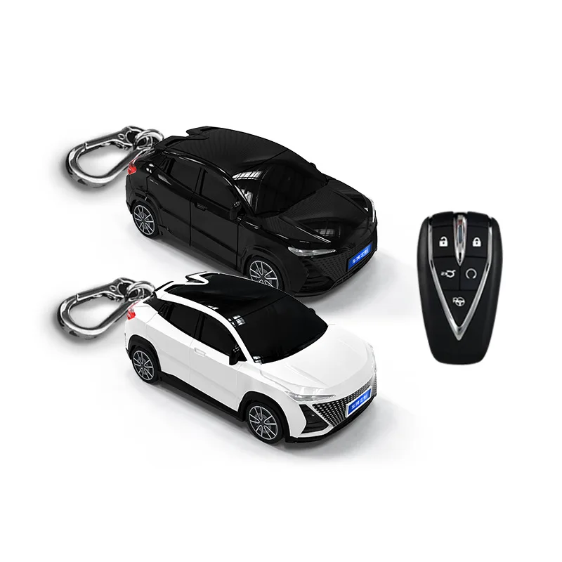 For Changan UNIT car keyset model, keychain, protective shell, buckle with light,for hongqi Car model keycase