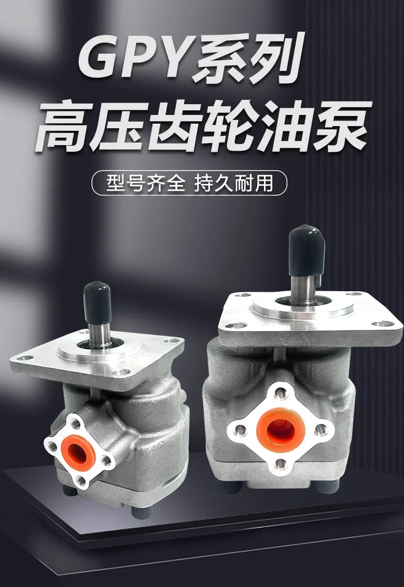 ปั๊มเกียร์ไฮดรอลิกแรงดันสูง GPY-F3R 4R 6R 8R 9R 10R 11.5R ปั๊มน้ำมันเชิงปริมาณเสียงรบกวนต่ำ