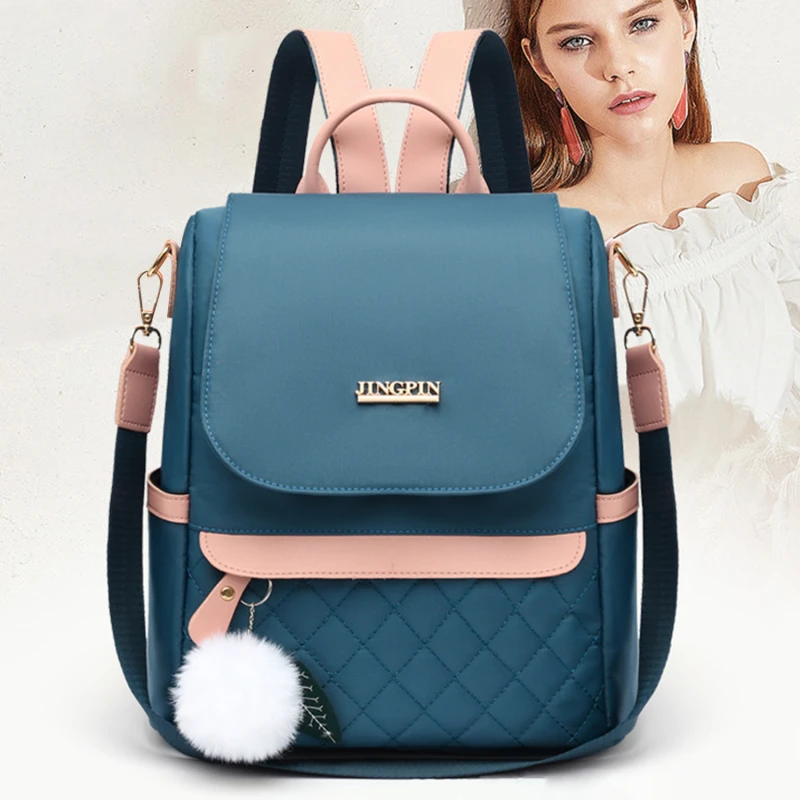 Plecak o dużej pojemności tkanina Oxford uczniowskie torby szkolne Crossbody plecak piórnik damski plecak moda podróżna