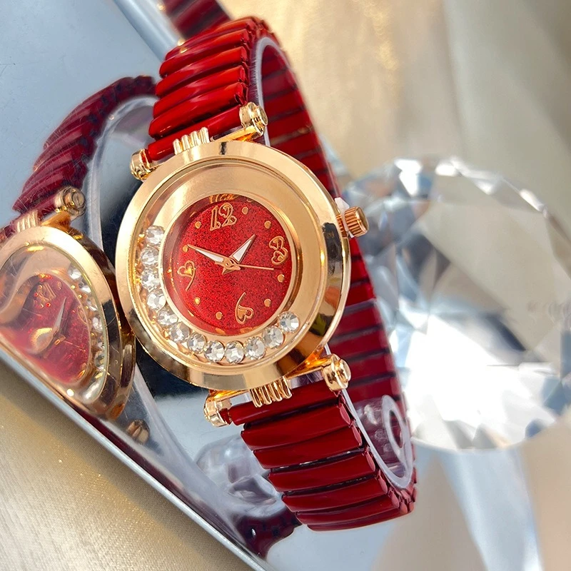 Новые женские часы с эластичной лентой Rolling Sand, наручные часы, ультратонкие модные кварцевые часы Reloj Mujer Montre Femme