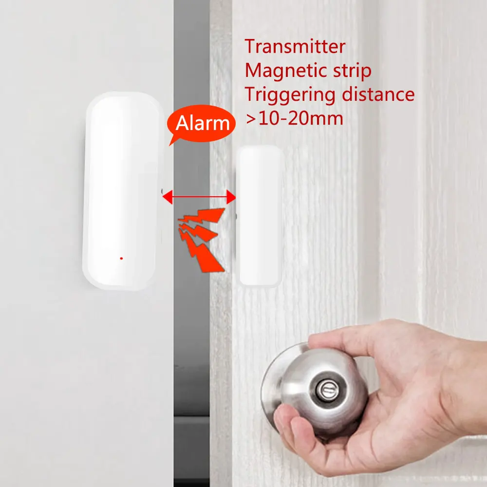 Tuya Smart Door Sensor WiFi/Zigbee Door Window Open Closed Detector Smart Home Security Alarm System Smart Life APP Control