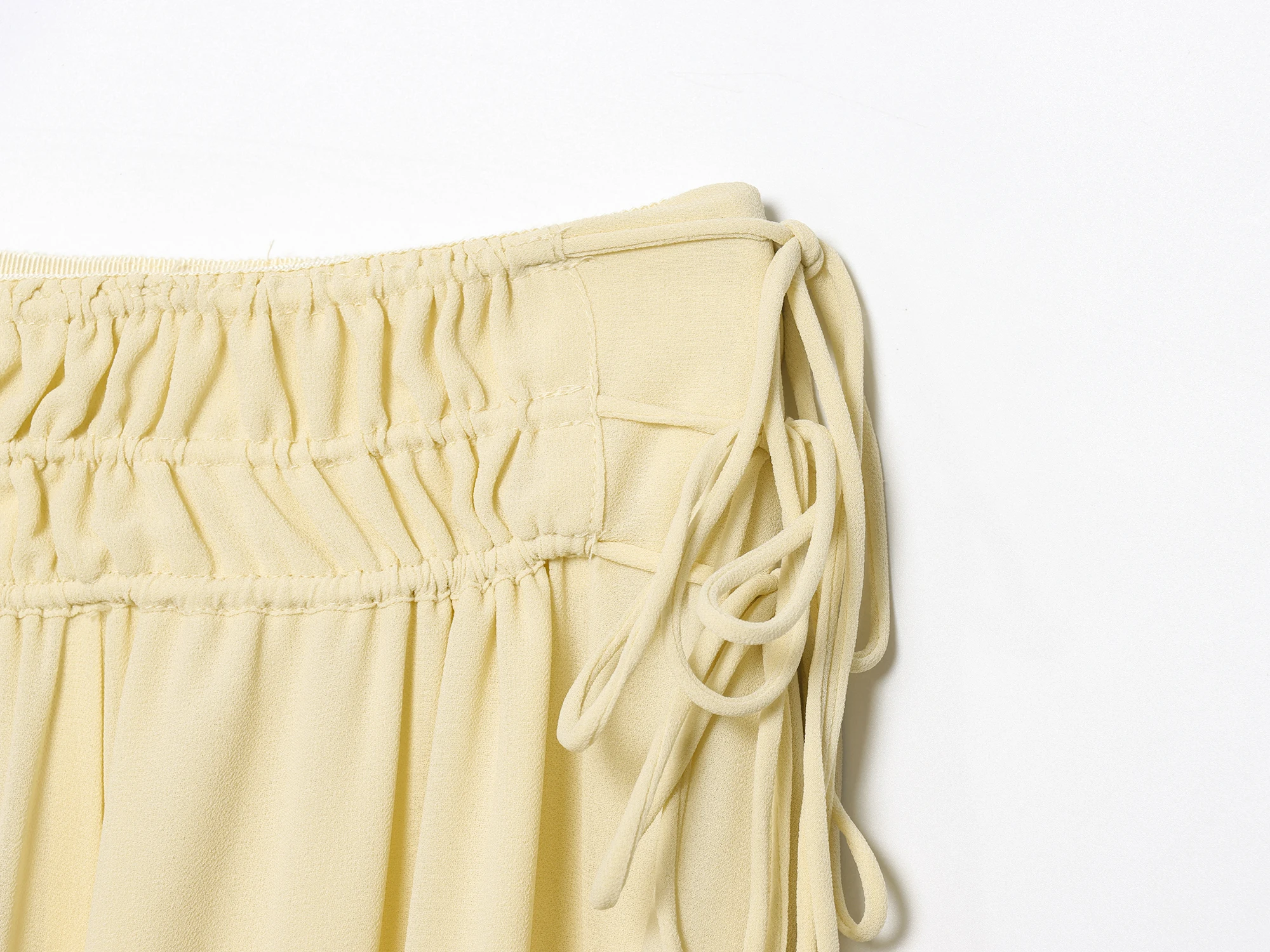 2022 zomer nieuwe producten dameskleding modieuze hoge taille Franse losse golvende chiffon lange rok