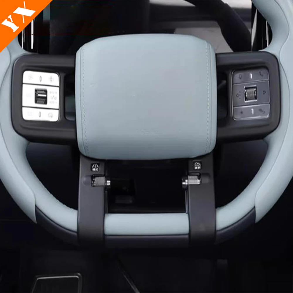 For BYD Leopard 5 Accessories 2023-2024 Trim Tactile Sensation Black Car Central Navigation Frame Steering Wheel Cover