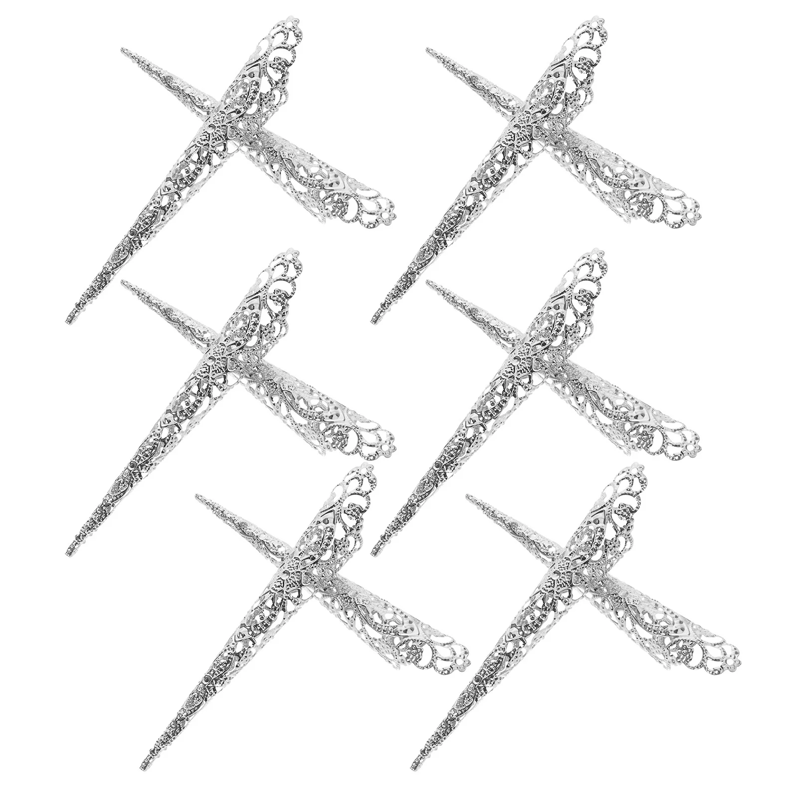 20 pezzi vintage punta del dito artiglio anelli gioielli gotici per unghie per le donne accessori cosplay medievali coperture per unghie vuote Decor