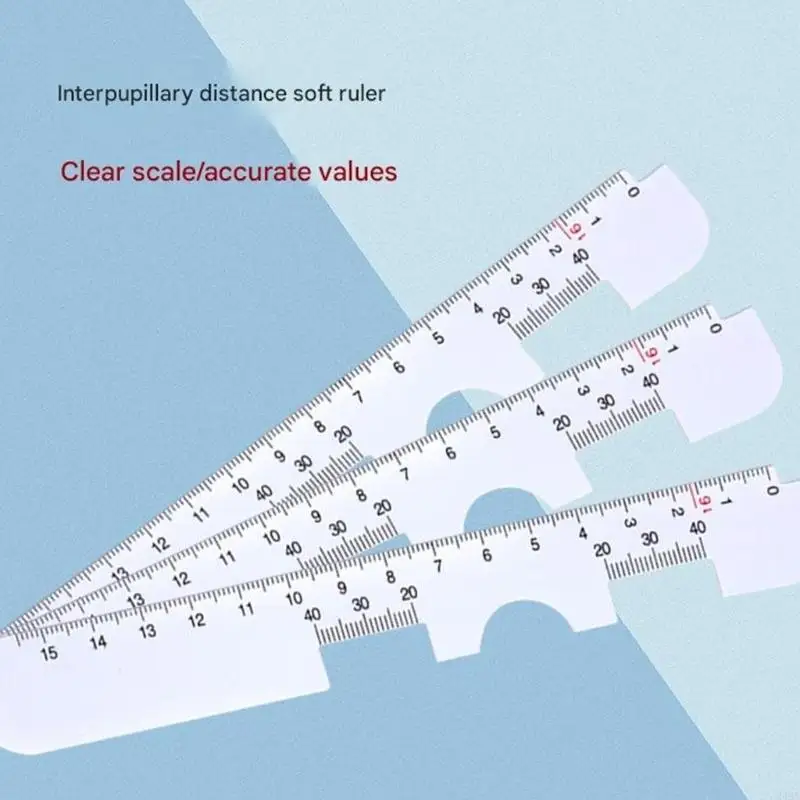  5PCS Pupillary Distance Measurement Rulers Nonslip Design PD Ruler For Accurate Eyeglass Lens Alignment