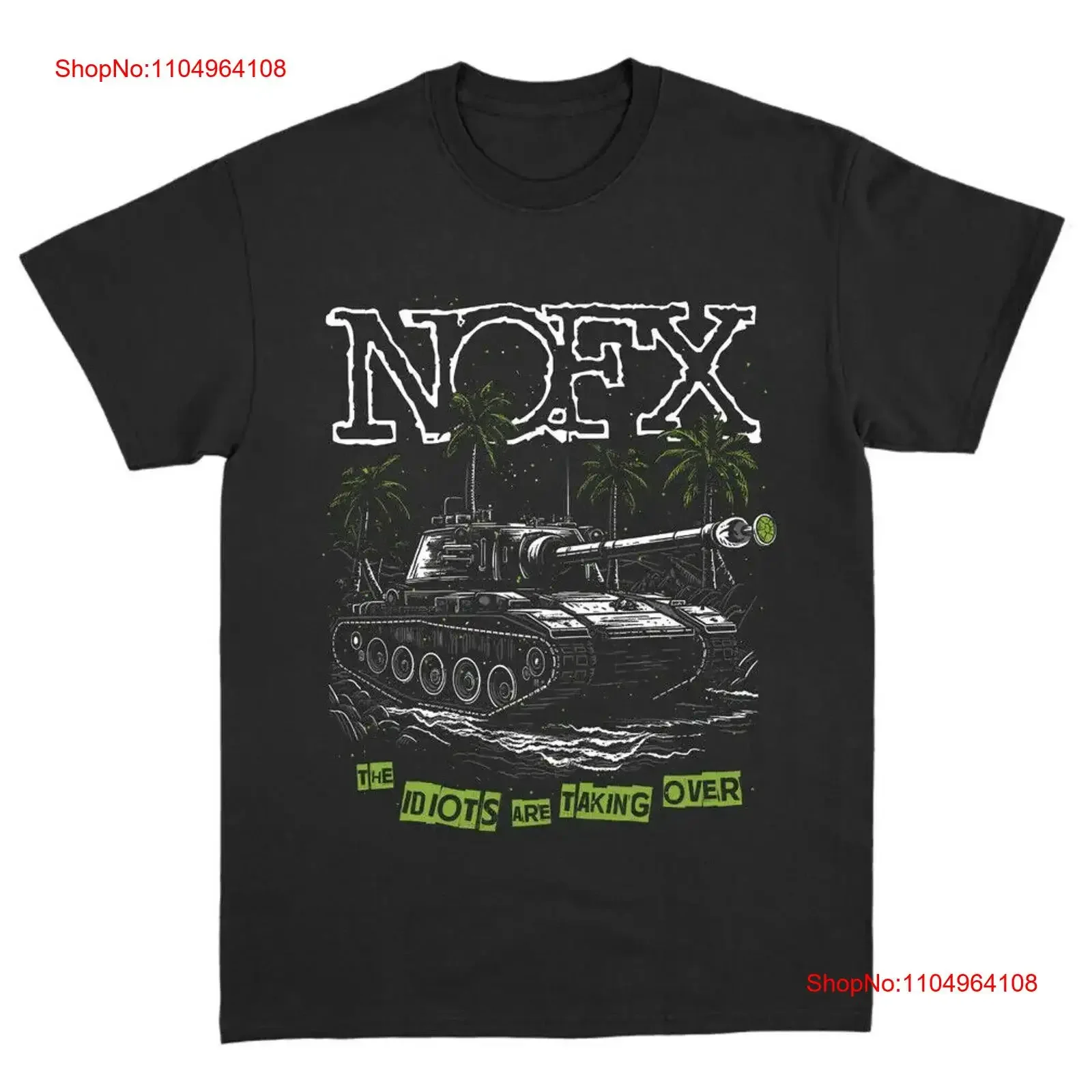 NOFX The Idiots يأخذون تي شيرت قطني أسود جميع المقاسات من S إلى 5XL قميص مغسول عتيق للارتداء اليومي أنيق وجيد التهوية