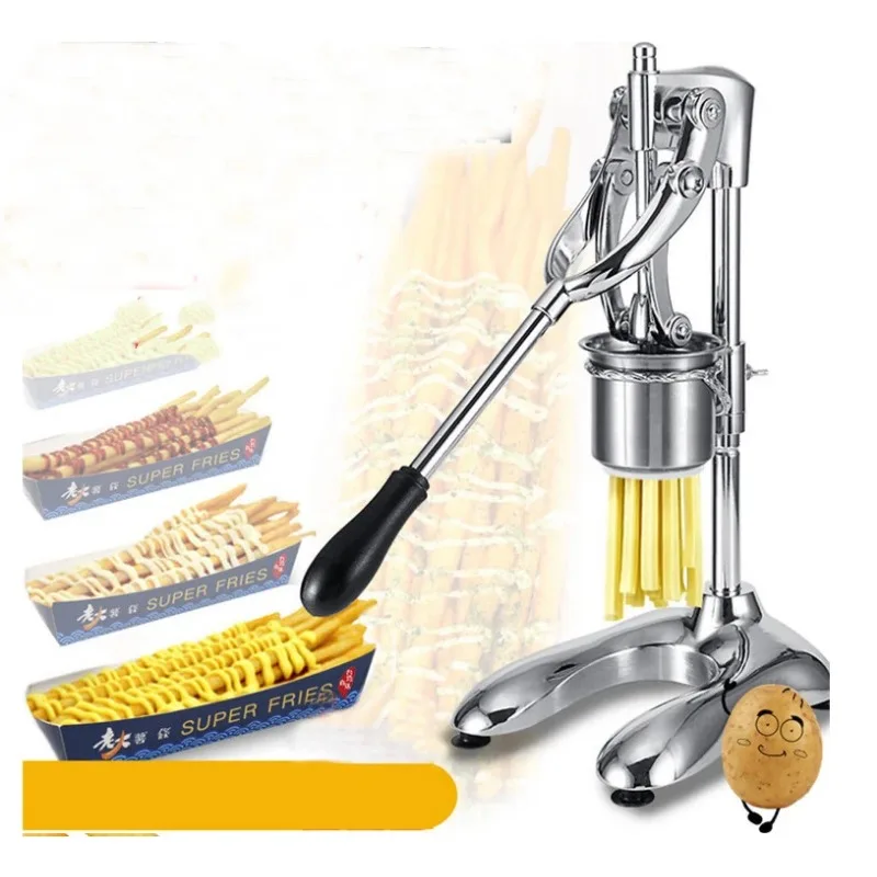 30cm Super Long French Fries Maker Manual Squeeze Machine Extrusion Batter Mashed Potatoes Fried Chip Processor Tool0V-240V