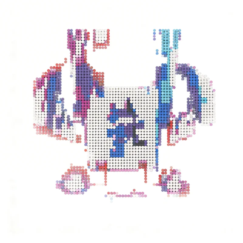 4402pcs MOC Rocket League X Monstercat Volume 1 Mosaic Art Model Building Blocks Construction Birthday Display DIY Education 3D