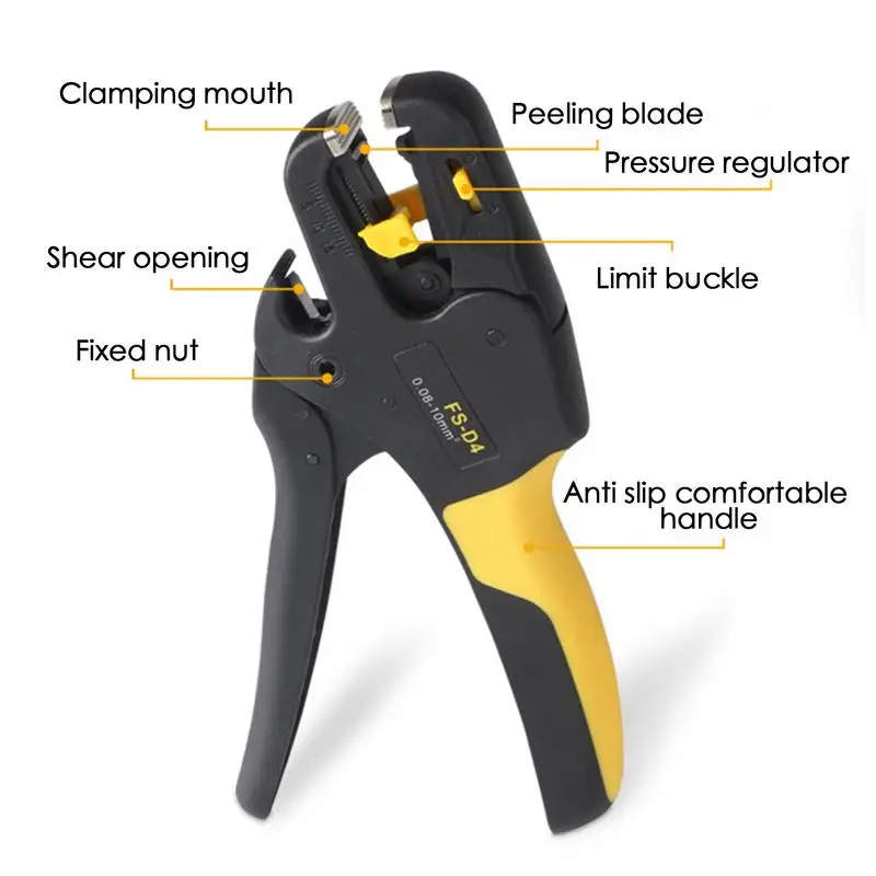 

Multifunctional Fast Fully Automatic Wire Stripping Pliers Cable Cutting Nippers Adjustable Electrician Pliers