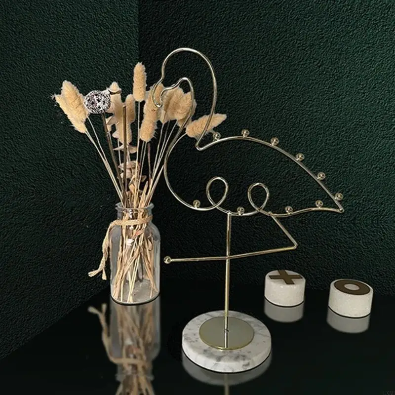 

Jewelry Display Stands Flamingo Shaped Jewelry Display Racks Alloy Material Jewelry Display Holder Jewelry Accessories