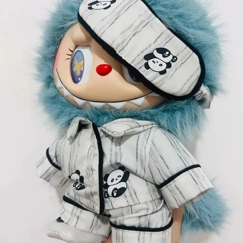 

Doll Clothes 38cm Panda Pajamas Cute Casual Style Workwear Fashionable And Creative Big Baby Outfit Set Fashionable Dress Up