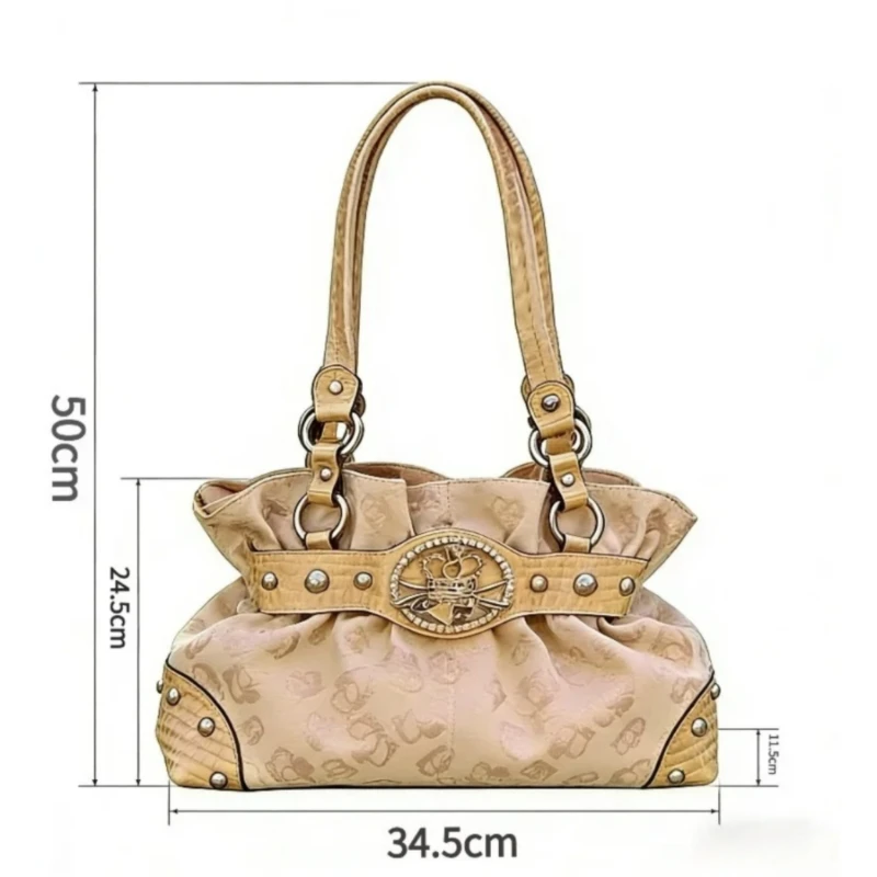 Fashionable Large-capacity Versatile Single-shoulder Tote Bag Vintage Design Canvas 2026 Material Women's Portable Bowling Bag,
