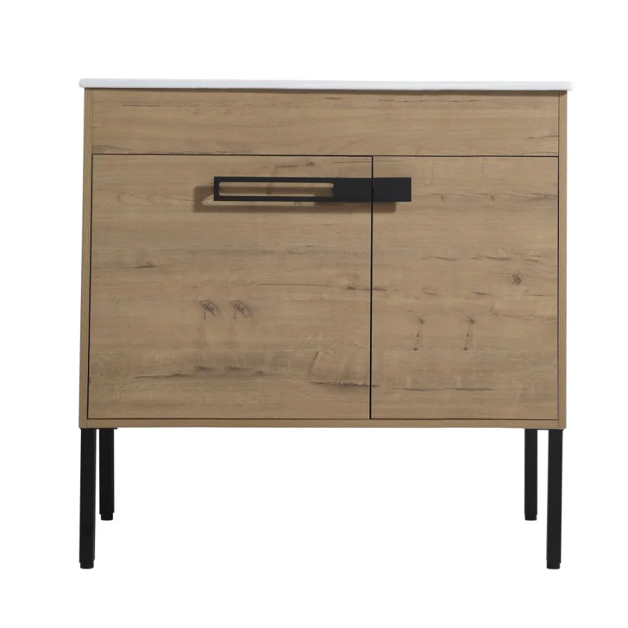 

36 Inch Bathroom Vanity Freestanding Bathroom Vanity or Floating is Optional Conversion.36*1800336IMO1 KDPacking Excluding Sink