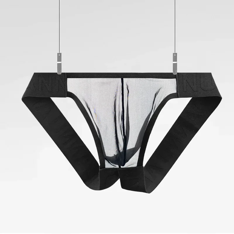 

Однотонные стринги с низкой талией, выпуклая сумка, выпуклая сумка, сетчатая дышащая и удобная AD789