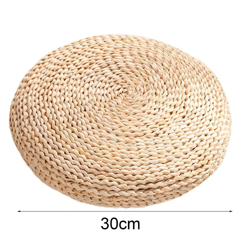 Chair Seat Mat Practical Straw Braid Mat Cushion Skin-friendly Seat Cushion  Tatami Futon Meditation Cushion for Home