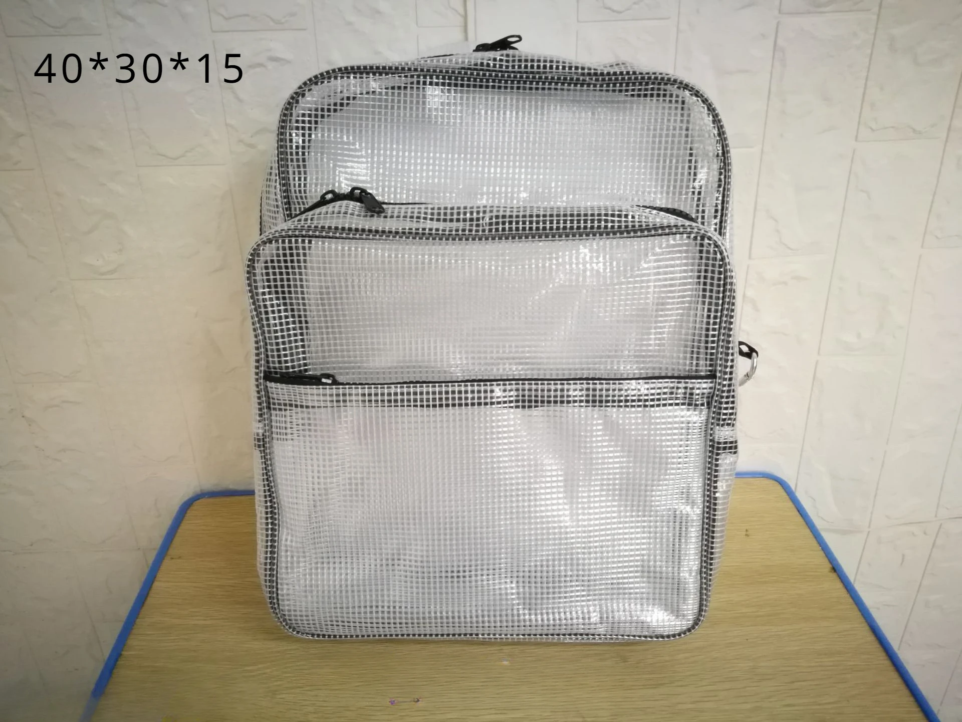 40 * 30 * 15 Anti-static and Flame-retardant PVC Mesh Korean Version Computer Backpack