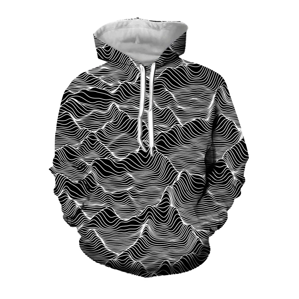 Jumeast 3D Swirl Dizziness Abstract Printed Hoodies For Men Flowers Striped Graphic Hoody Streetwear Harajuku Fashion Clothing