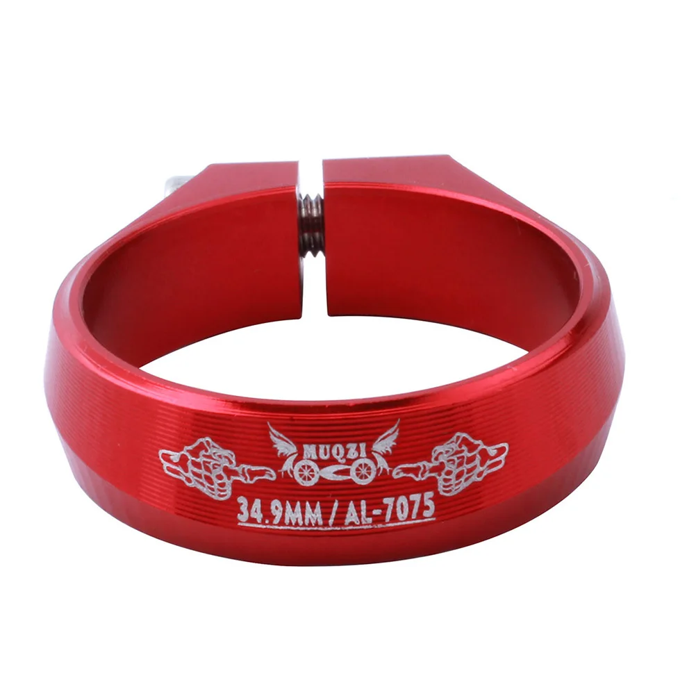 

Seat Clamp 34.9Mm Aluminum Alloy Cnc Machined For 30.4-31.6Mm Seatpost Mountain Bike Road Bike Commuter Bicycle Red