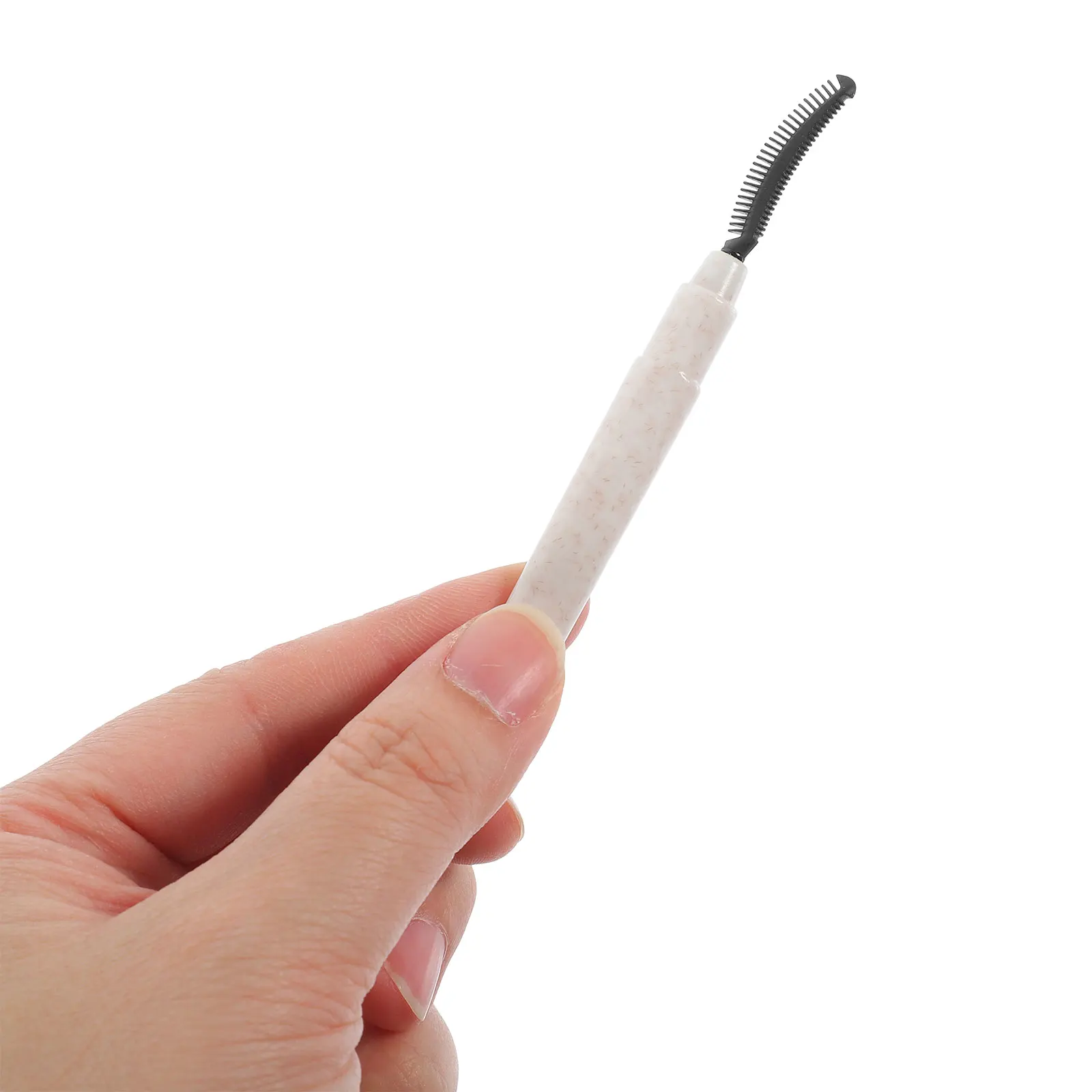 

6Pcs Silicone Eyelash Brush Reusable Lash Separating Tool Lightweight Durable Compact Eyebrow Applicator Travel Makeup Wand