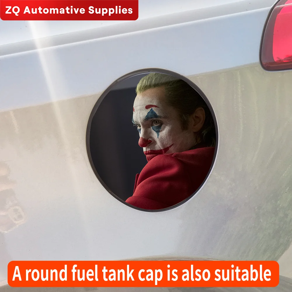 Joker Car Sticker Auto Refueling Cap Fuel Tank Cap Cover Waterproof Sunscreen Sticker Decoration Car Body Stickers Accessories